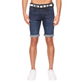 Blue - Front - Crosshatch Mens Reestier Denim Shorts