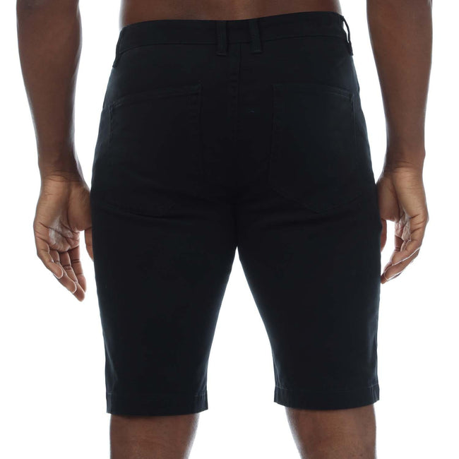 Black - Back - Duck and Cover Mens Franztown Shorts