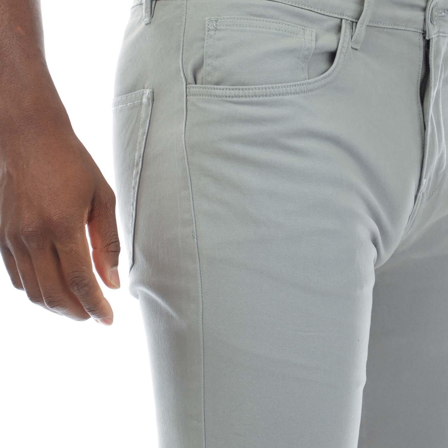 Grey - Side - Duck and Cover Mens Franztown Shorts