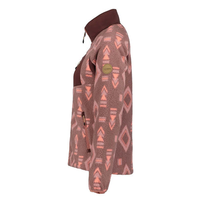 Red - Side - Icepeak Womens-Ladies Millstadten Full Zip Fleece Jacket