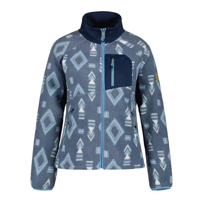 Blue - Front - Icepeak Womens-Ladies Millstadten Full Zip Fleece Jacket