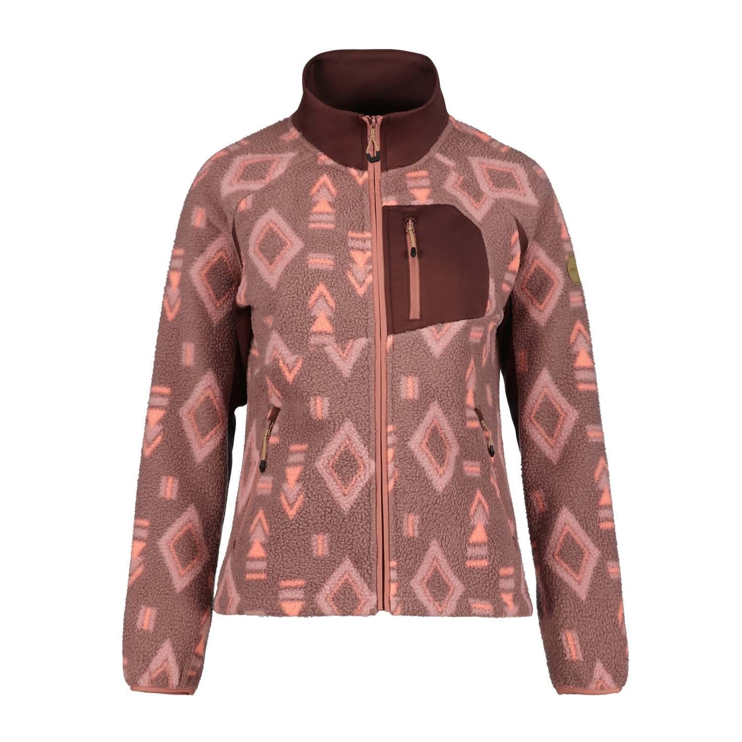 Red - Front - Icepeak Womens-Ladies Millstadten Full Zip Fleece Jacket