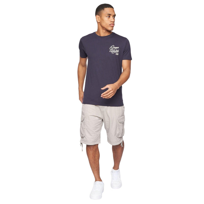 Grey - Pack Shot - Crosshatch Mens Jamstar Cargo Shorts