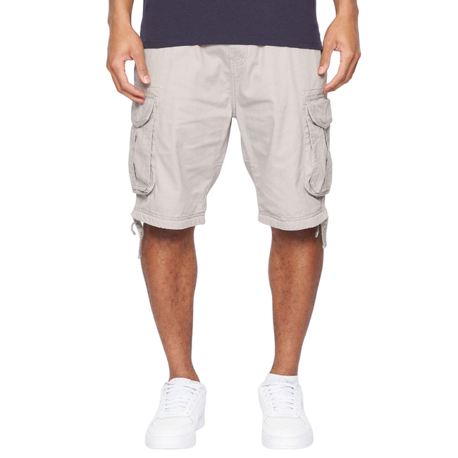 Grey - Front - Crosshatch Mens Jamstar Cargo Shorts