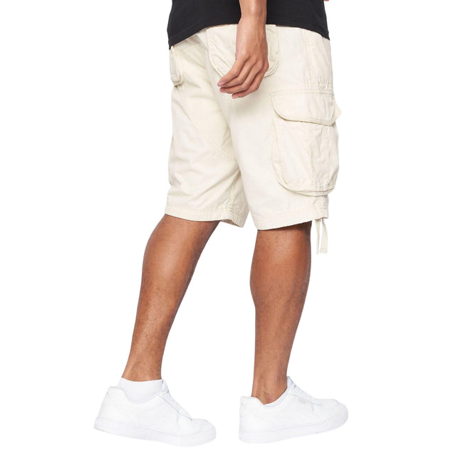 Stone - Back - Crosshatch Mens Jamstar Cargo Shorts