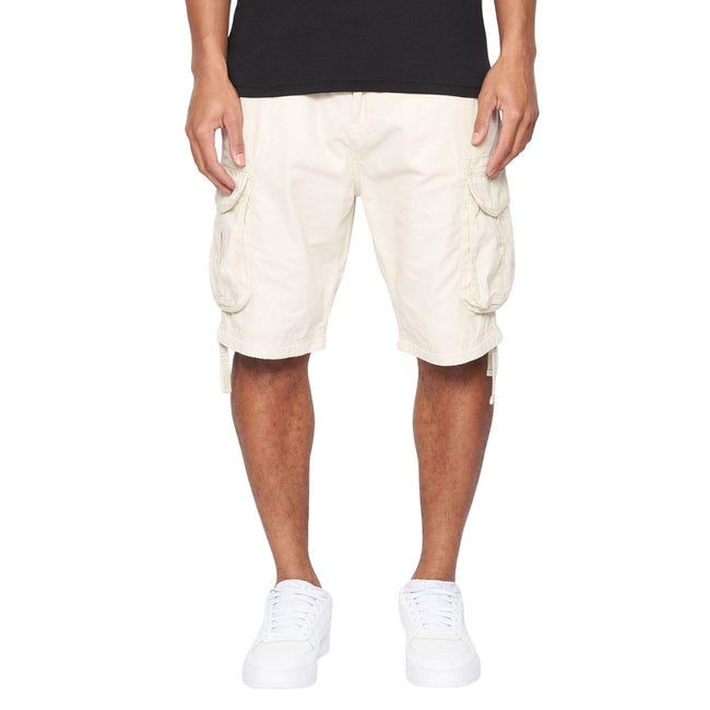 Stone - Front - Crosshatch Mens Jamstar Cargo Shorts