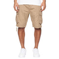 Tan - Front - Crosshatch Mens Jamstar Cargo Shorts