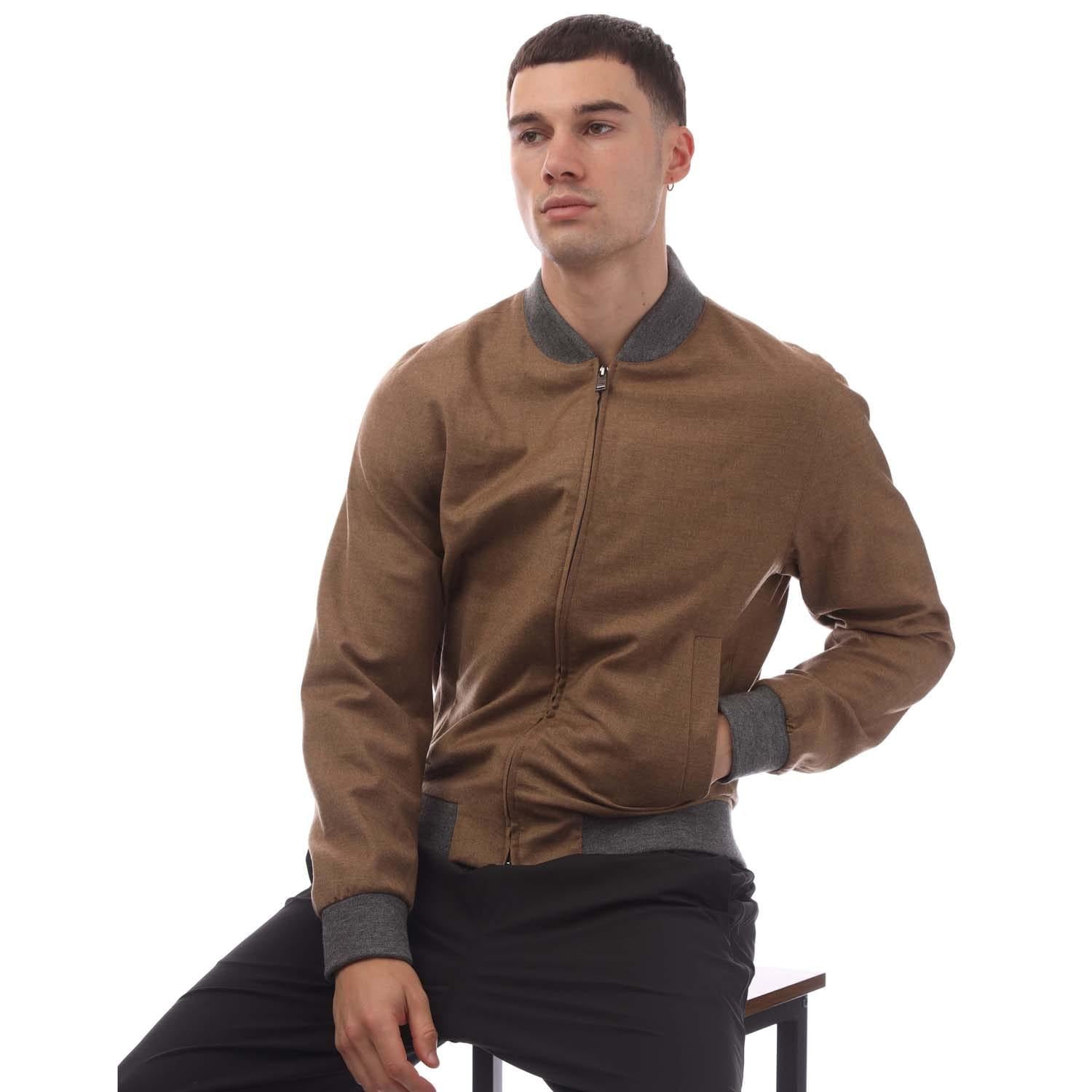 Beige - Lifestyle - Boss Mens C-Hanry Bomber Jacket