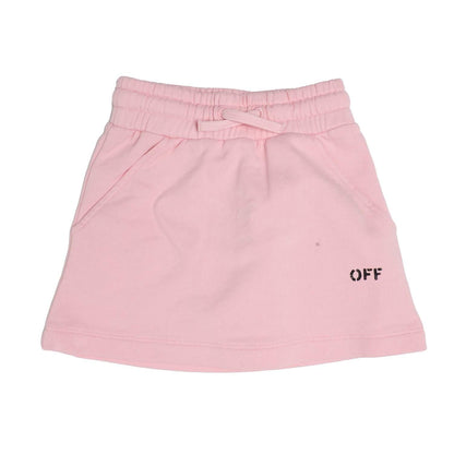 Pink-Black - Front - Off White Girls Off Stamp Skirt