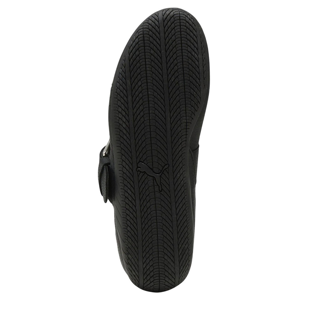 Black - Back - Puma Womens Speedcat Ballet Flats Leather Round Toe