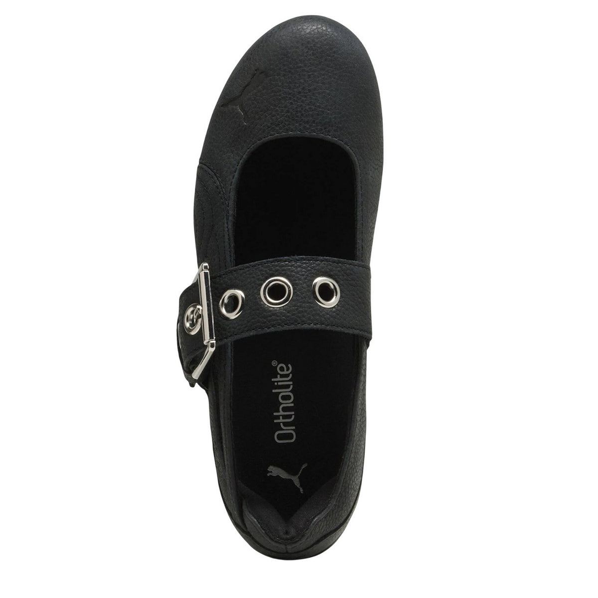 Black - Lifestyle - Puma Womens Speedcat Ballet Flats Leather Round Toe