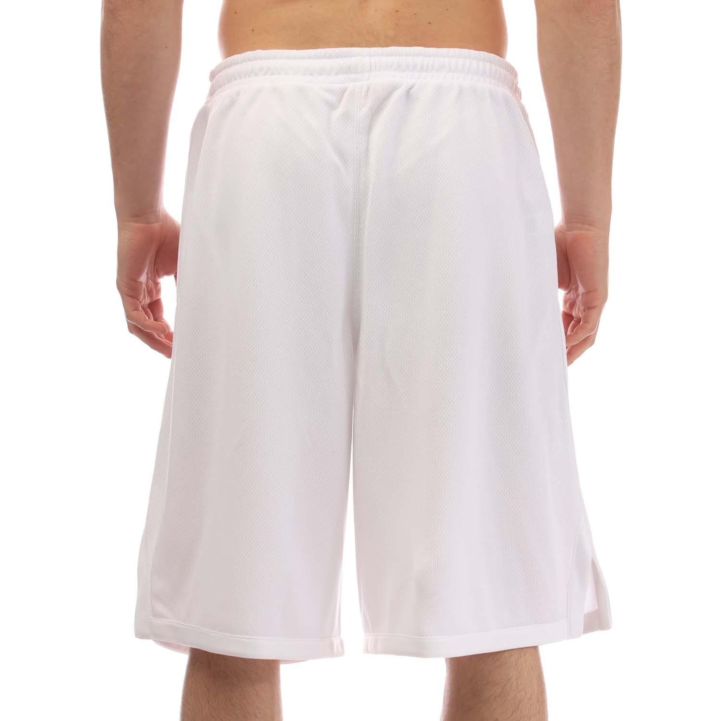 White-Black - Back - Off White Mens Caravaggio Mesh Shorts