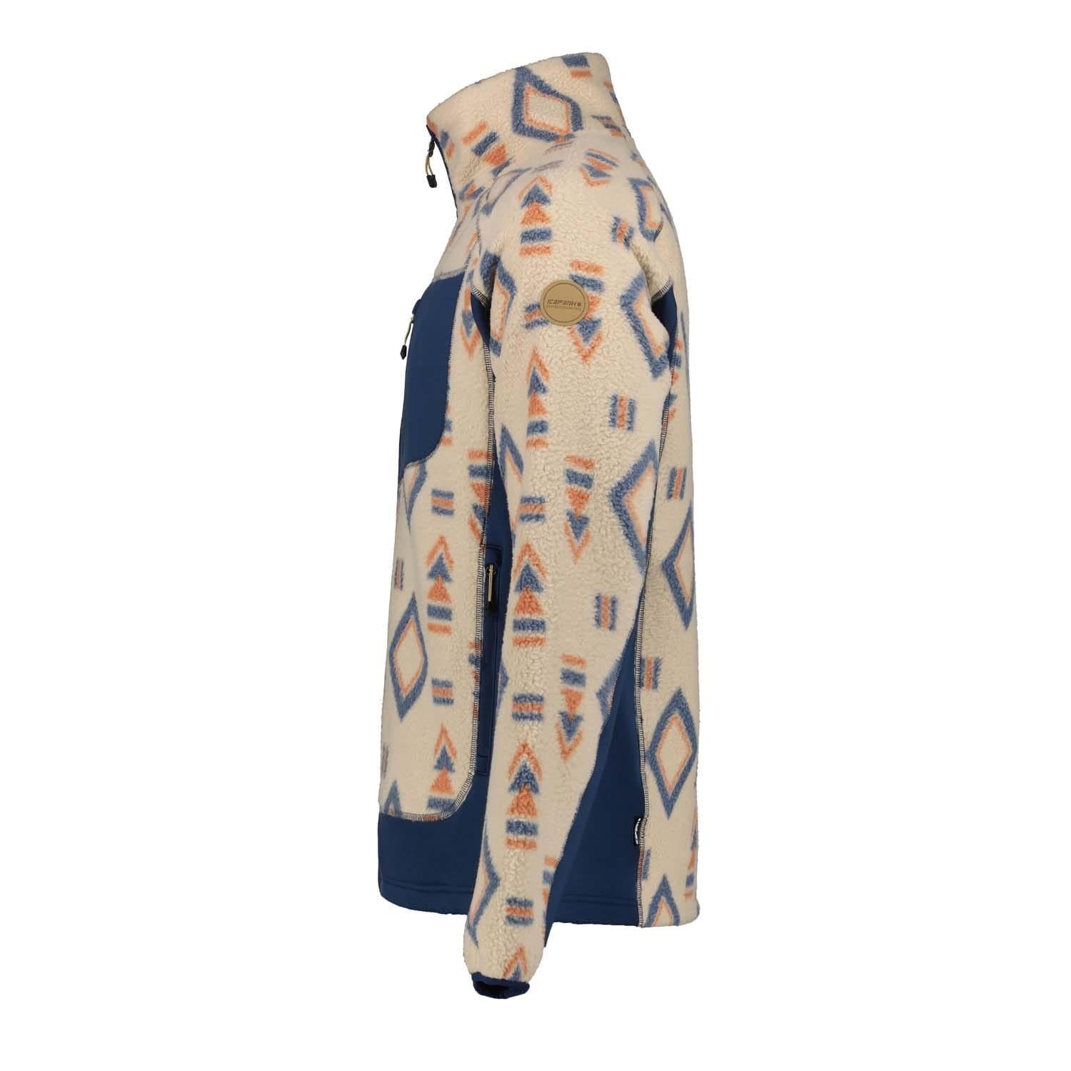 Beige - Side - Icepeak Mens Mohawken Full Zip Fleece Jacket
