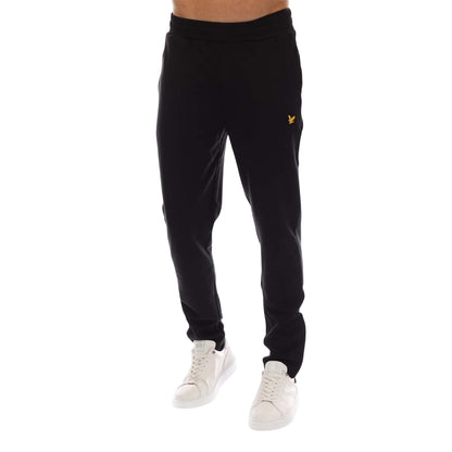 Black - Front - Lyle & Scott Mens Fly Fleece Academy Jogging Bottoms
