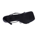 Black - Lifestyle - Where´s That From Womens-Ladies Leather Strappy Lightweight High Heel Sandals