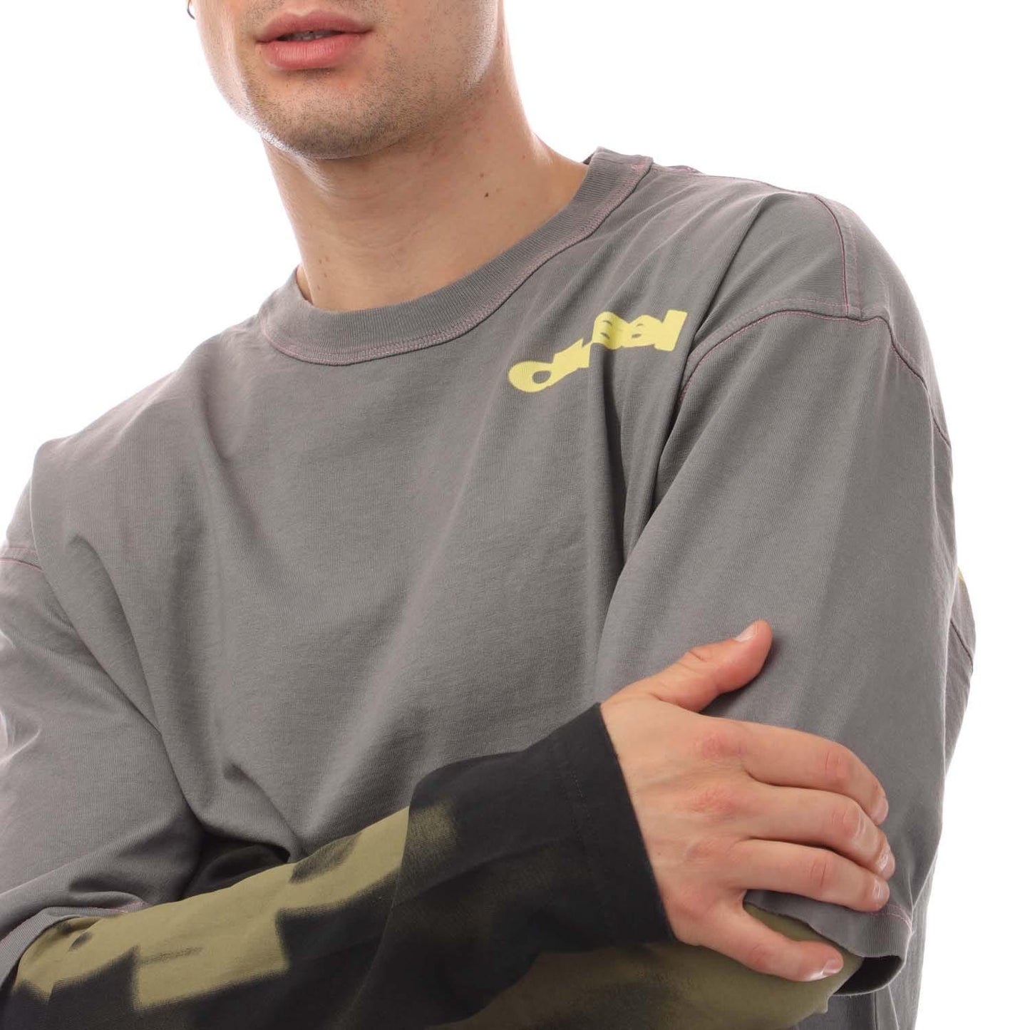 Grey - Lifestyle - Diesel Mens T-Wesher-N3 T-Shirt