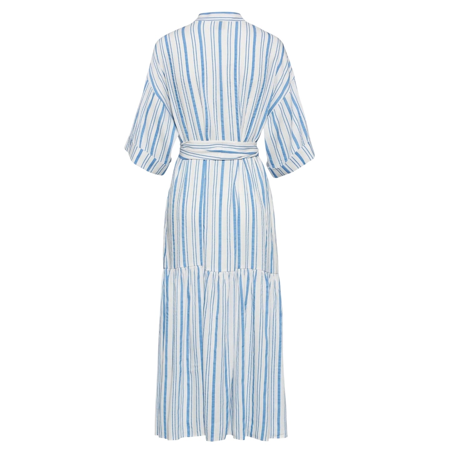 Blue-White - Back - Boss Womens-Ladies Dalinena Dress