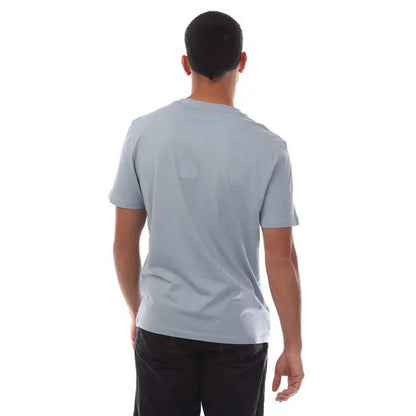 Blue - Back - Hugo Mens Dero222 Logo T-Shirt