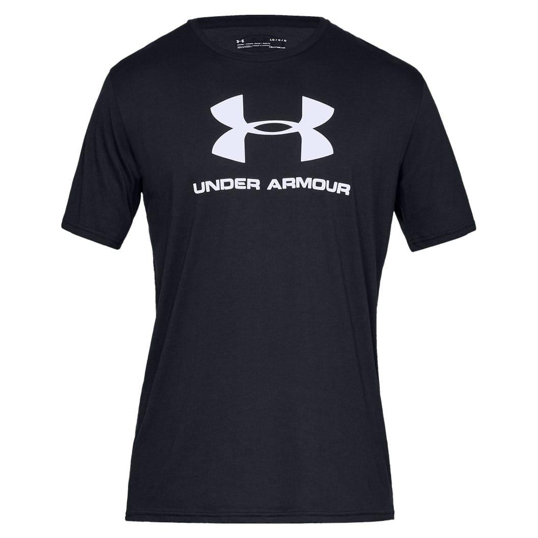 Black - Front - Under Armour Mens Sportstyle Logo T-Shirt