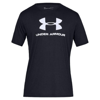 Black - Front - Under Armour Mens Sportstyle Logo T-Shirt