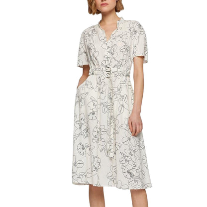 Black-White - Lifestyle - Boss Womens-Ladies Dalluah Dress
