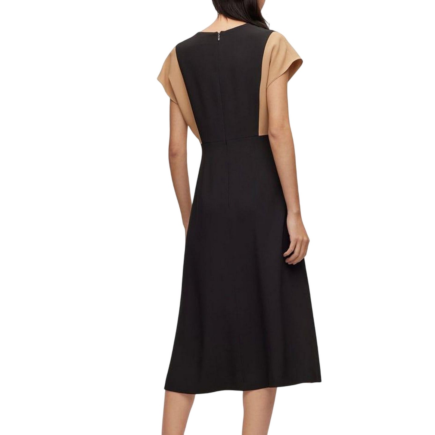 Black-White-Brown - Back - Boss Womens-Ladies Debrany Casual Dress