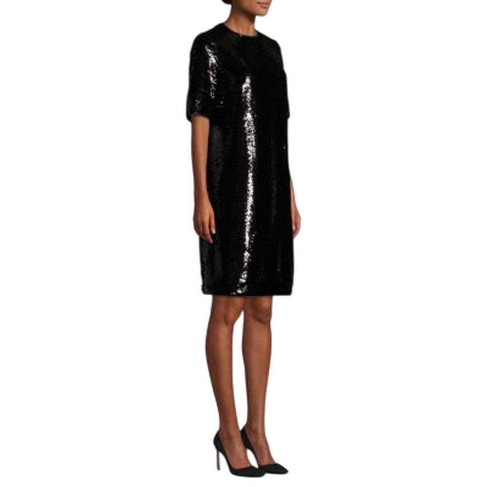Black - Lifestyle - Boss Womens-Ladies Dettia Sequins Dress