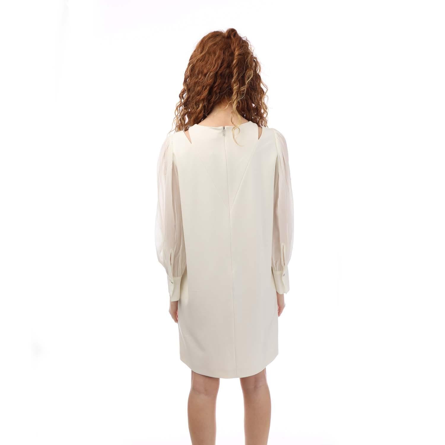 White - Side - Boss Womens-Ladies Darala Casual Dress