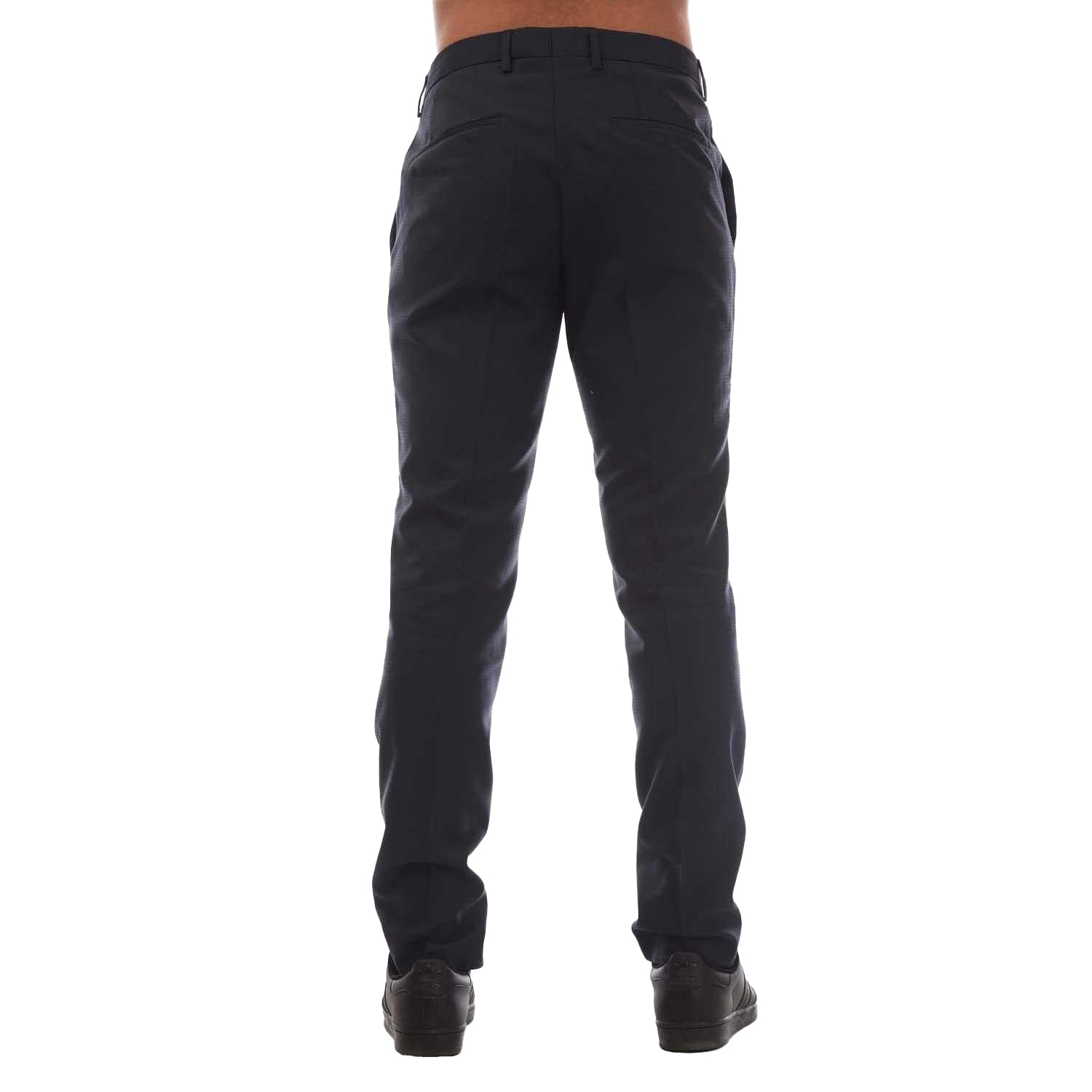 Dark Blue - Back - Hugo Boss Mens Getlin204 Trousers