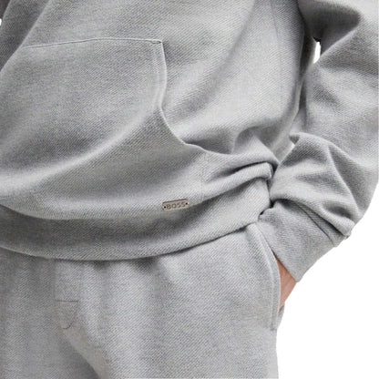 Grey - Side - Boss Mens Lounge Hoodie