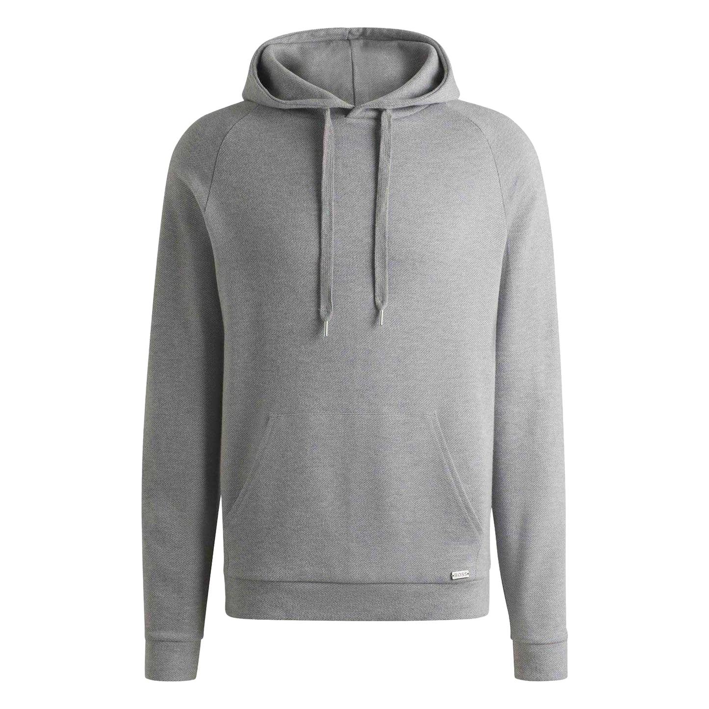 Grey - Front - Boss Mens Lounge Hoodie