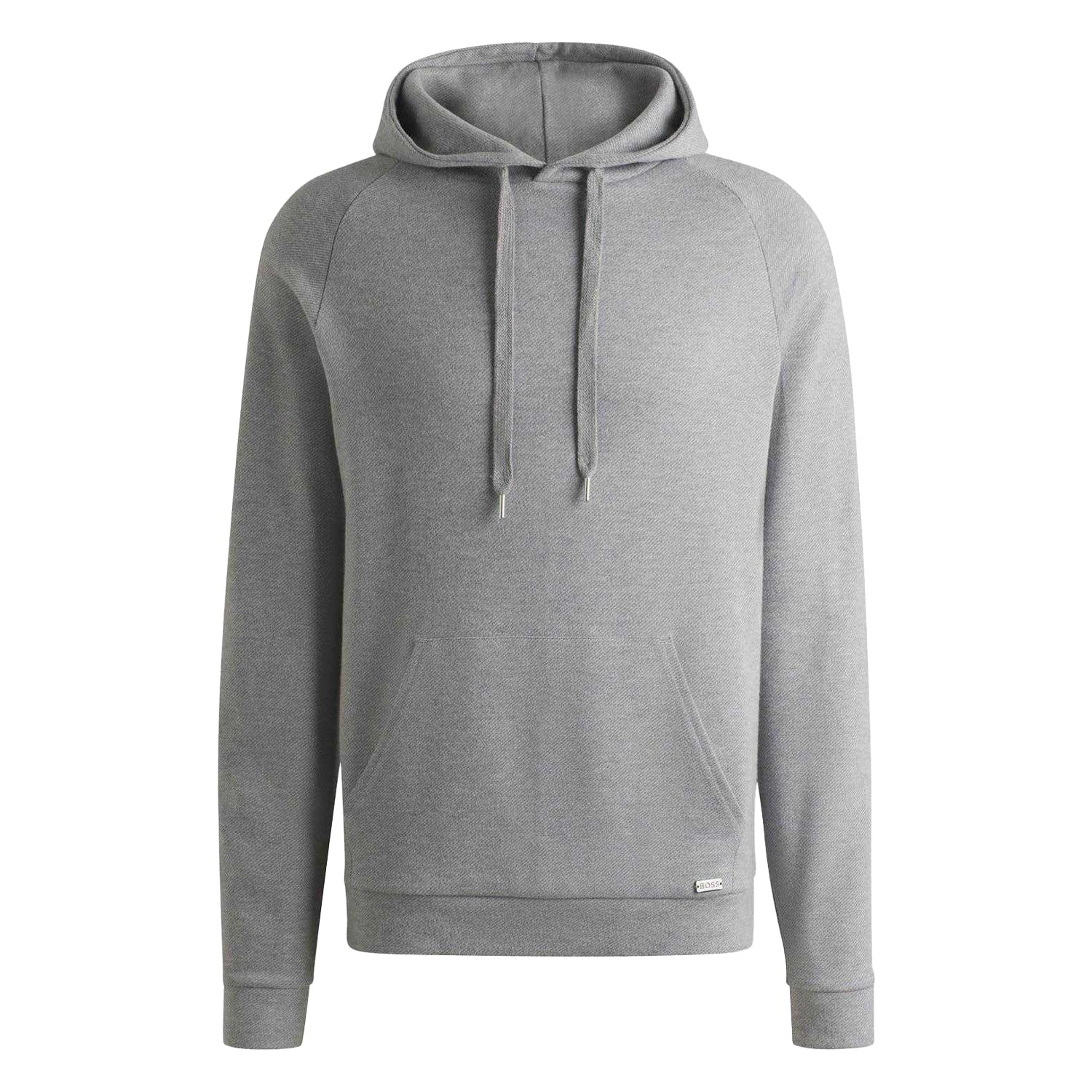 Grey - Front - Boss Mens Lounge Hoodie