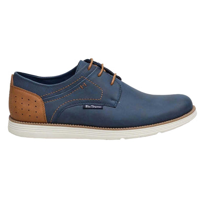 Navy - Side - Ben Sherman Mens Havana Trainers