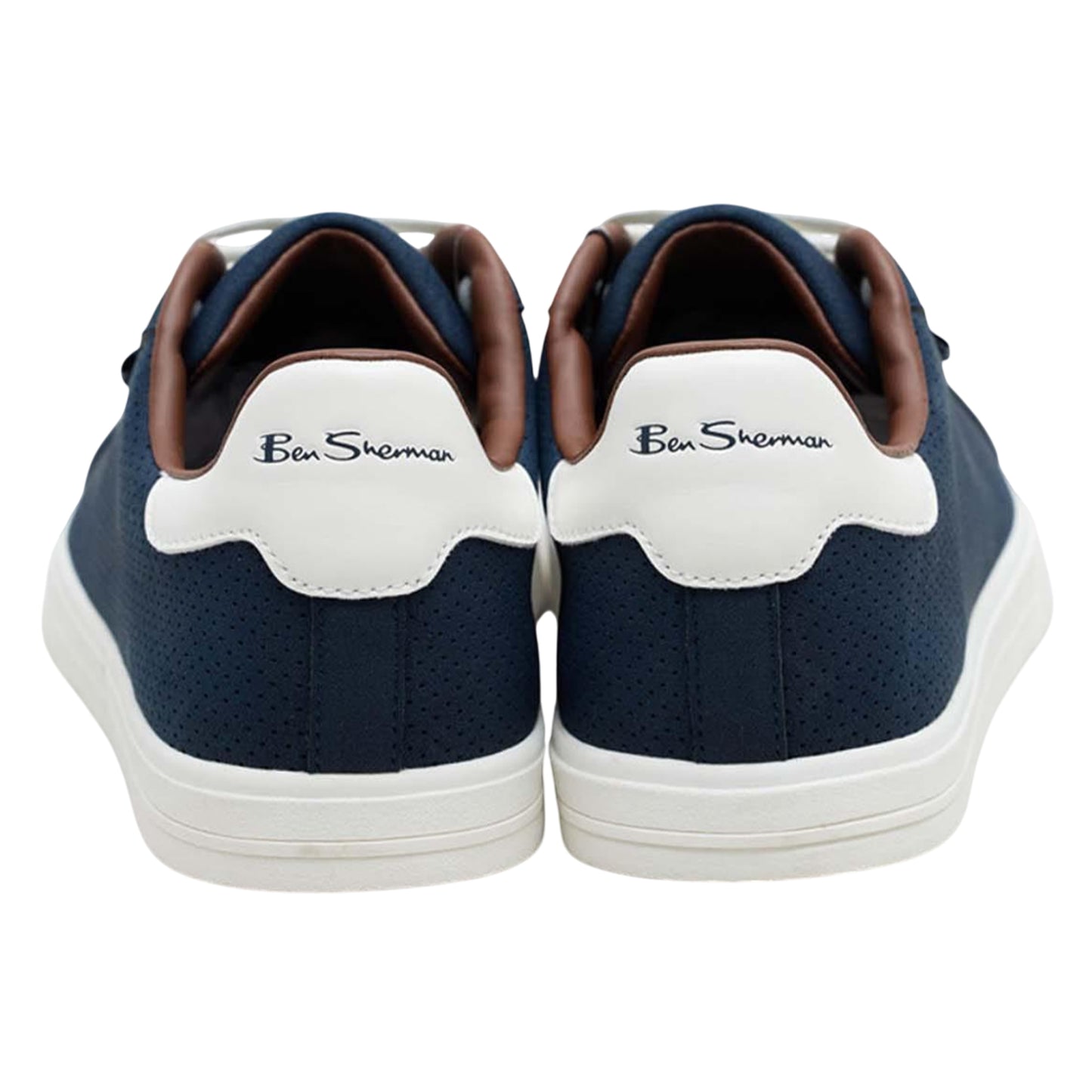 Navy - Back - Ben Sherman Mens Chase Logo Trainers