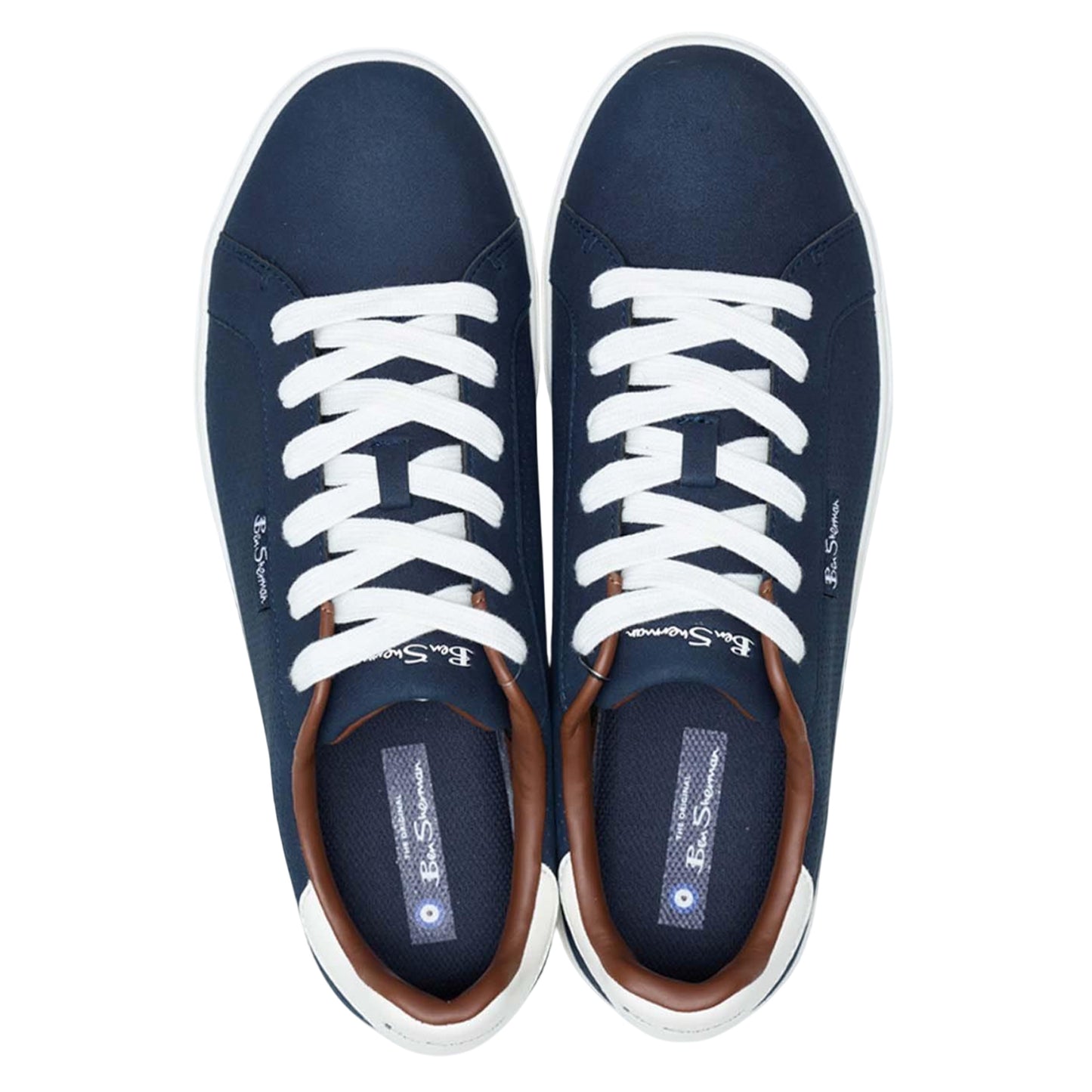 Navy - Lifestyle - Ben Sherman Mens Chase Logo Trainers
