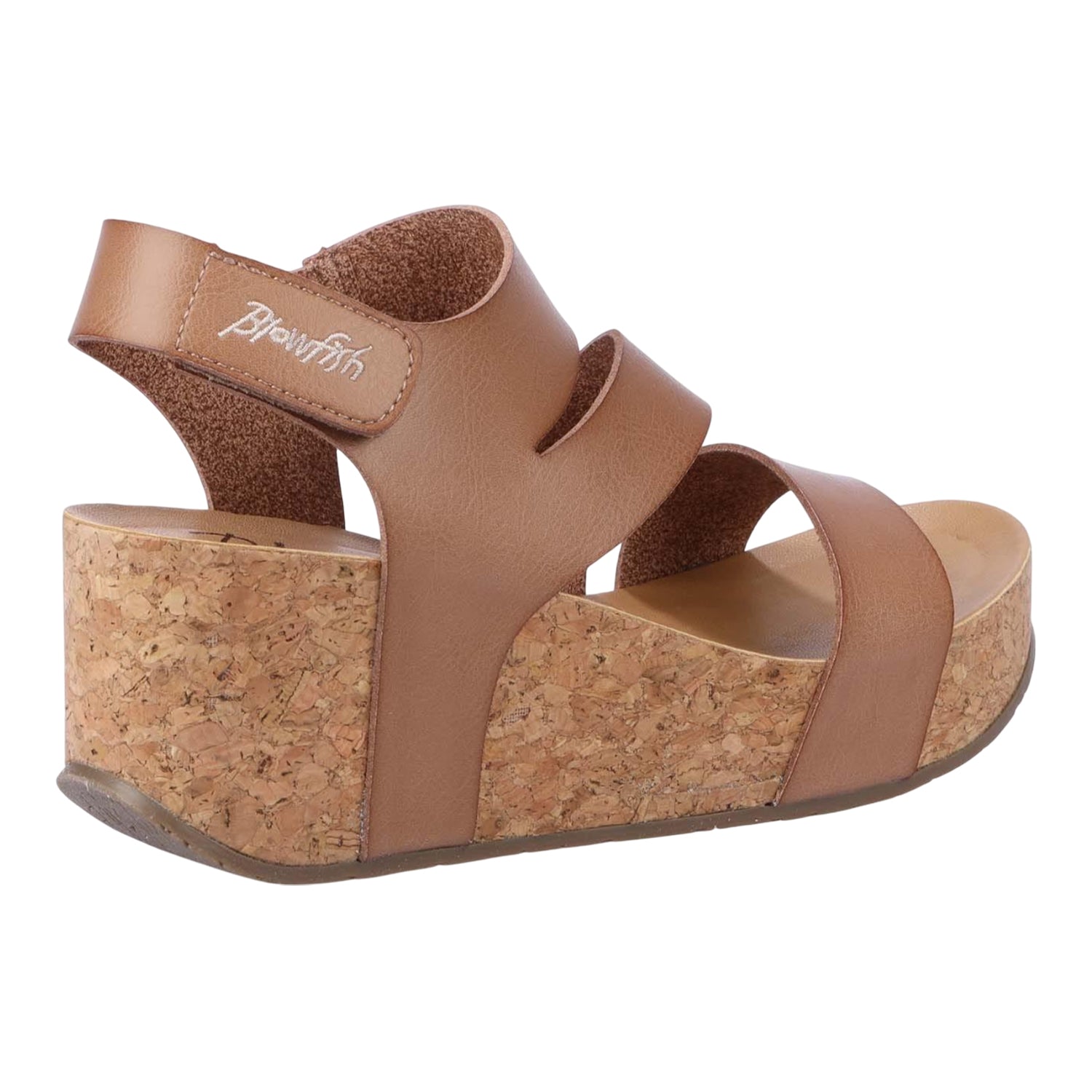 Beige - Back - Blowfish Malibu Womens-Ladies Leelee Wedge Sandals