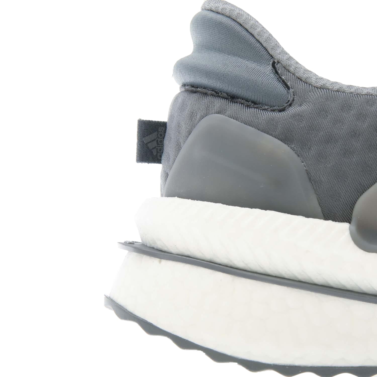 Light Grey-White - Close up - Adidas Mens X_PLRBOOST Suede Trainers