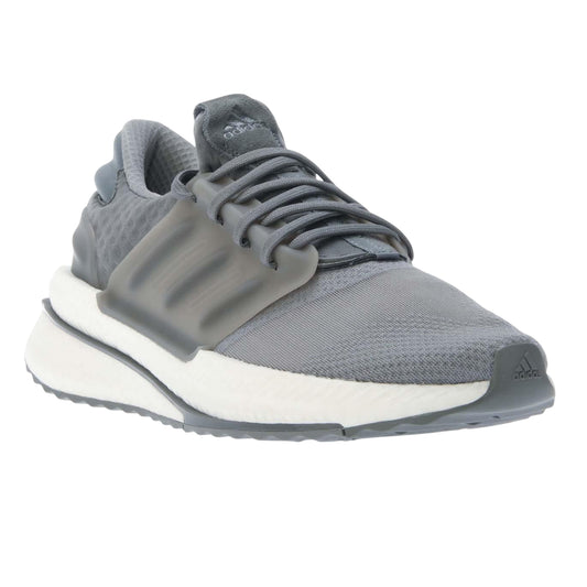 Light Grey-White - Front - Adidas Mens X_PLRBOOST Suede Trainers