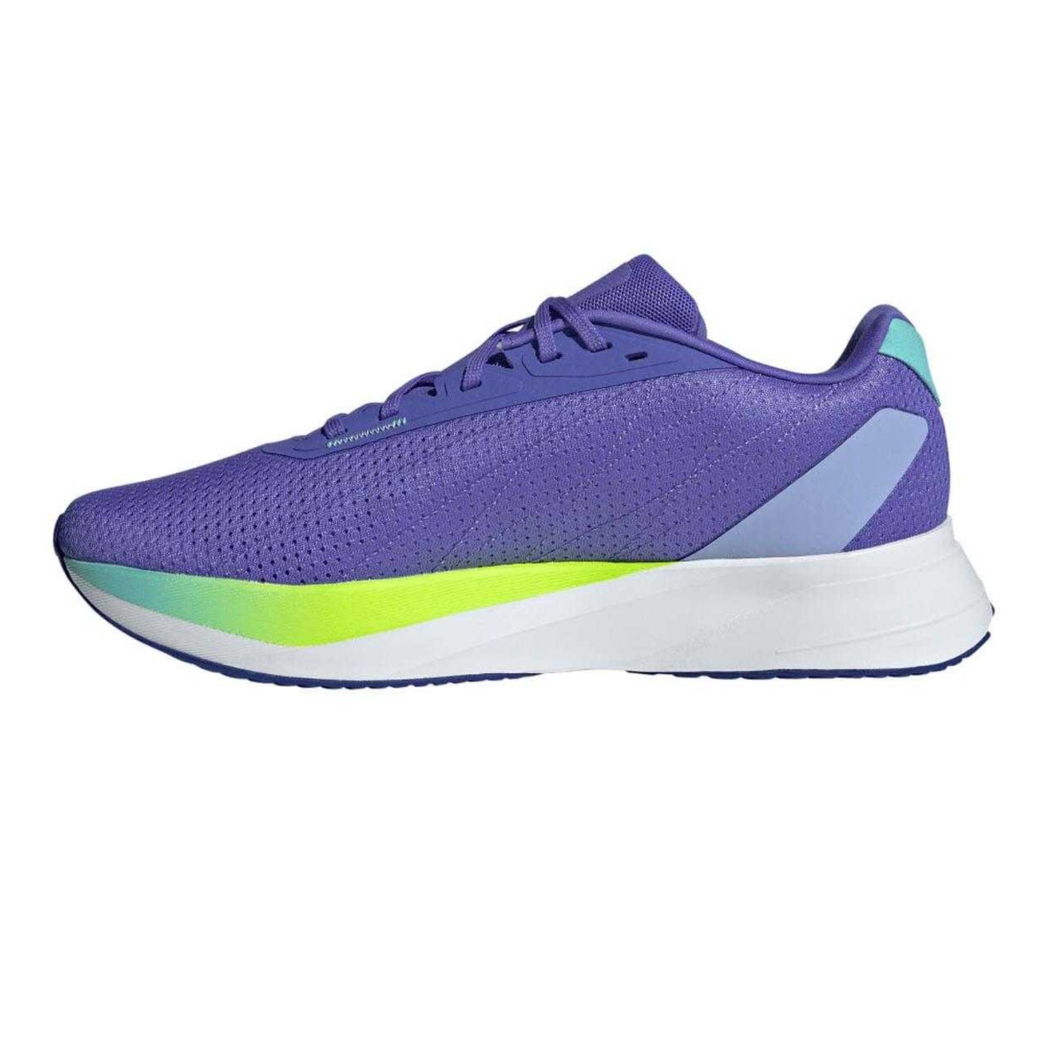 Purple-Lime Green-Teal - Side - Adidas Mens Duramo SL Running Trainers