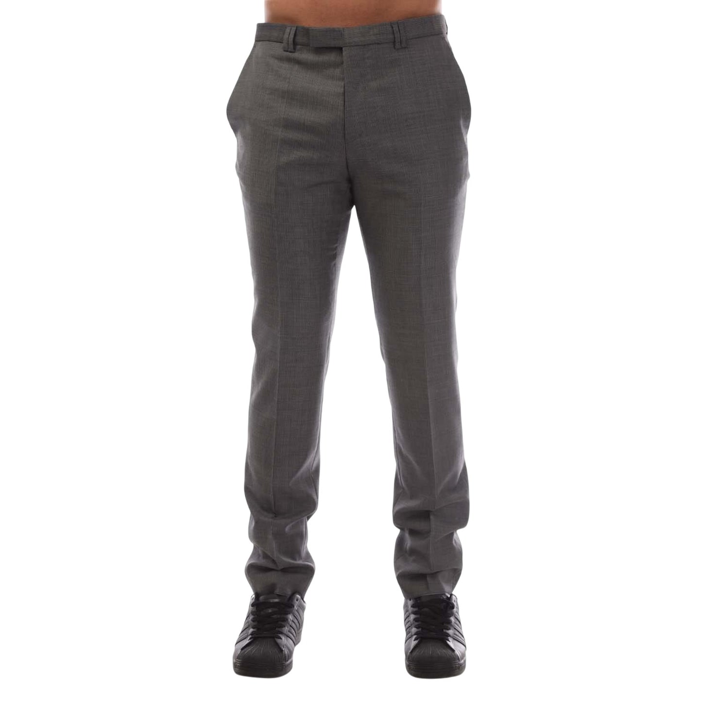 Grey - Front - Hugo Mens Hesten182 Trousers