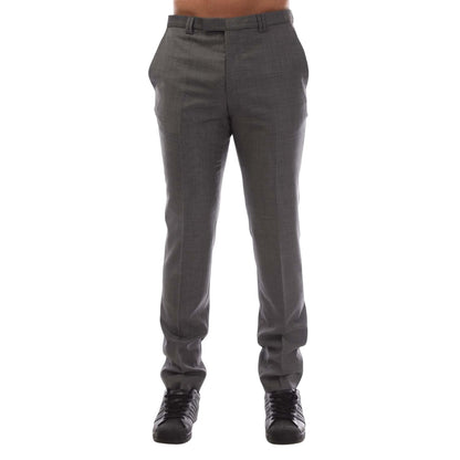 Grey - Front - Hugo Mens Hesten182 Trousers