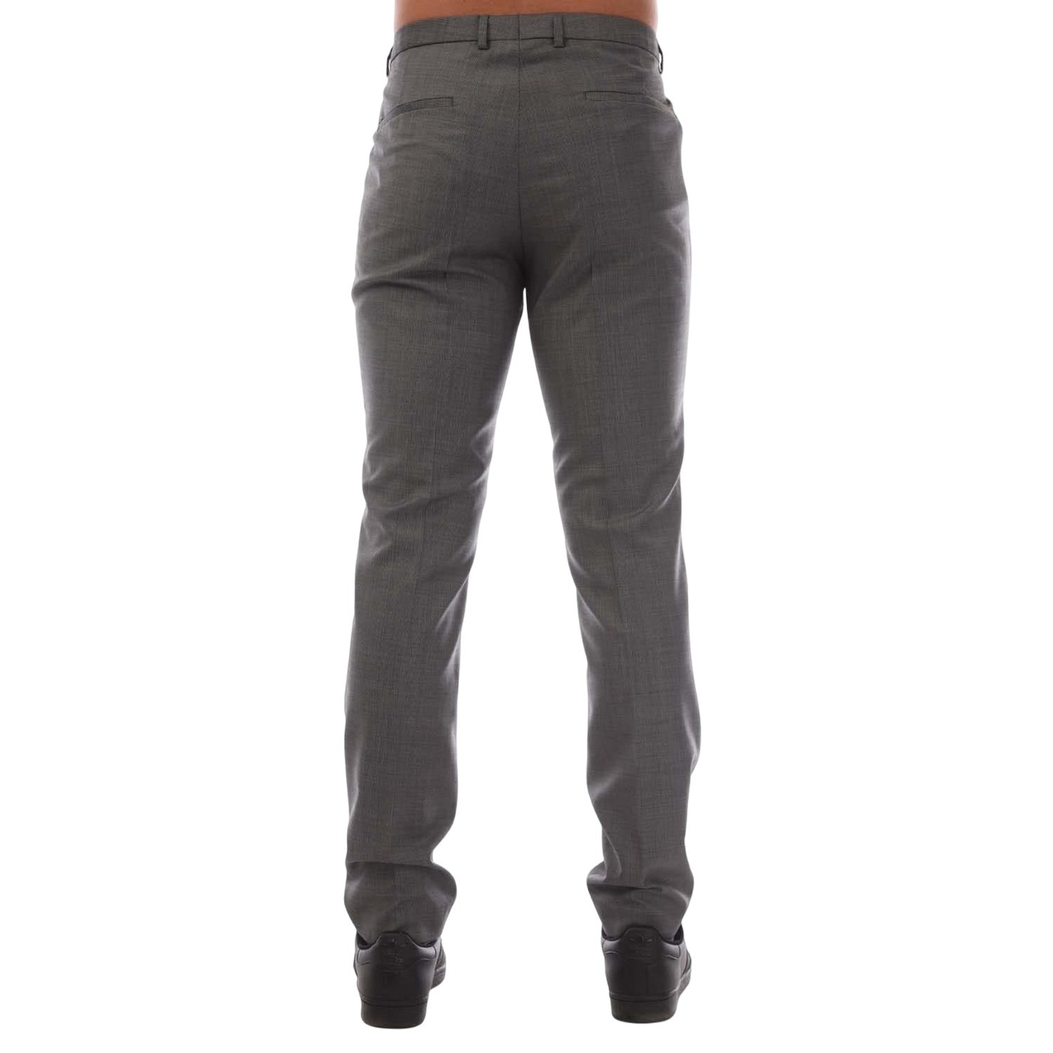Grey - Back - Hugo Mens Hesten182 Trousers