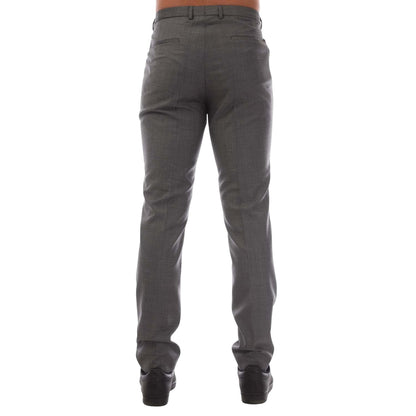 Grey - Back - Hugo Mens Hesten182 Trousers