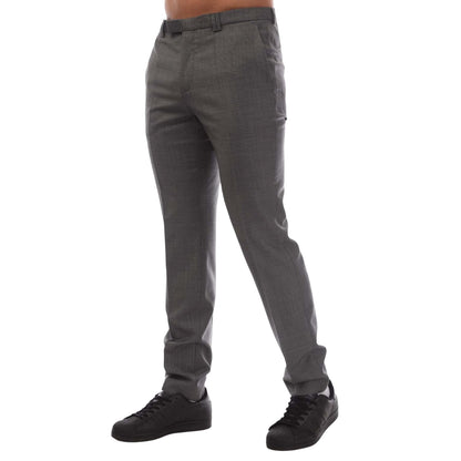 Grey - Side - Hugo Mens Hesten182 Trousers