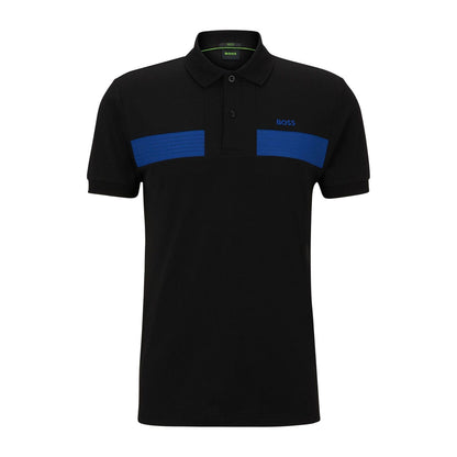 Black - Front - Boss Mens Paule 2 Polo Shirt