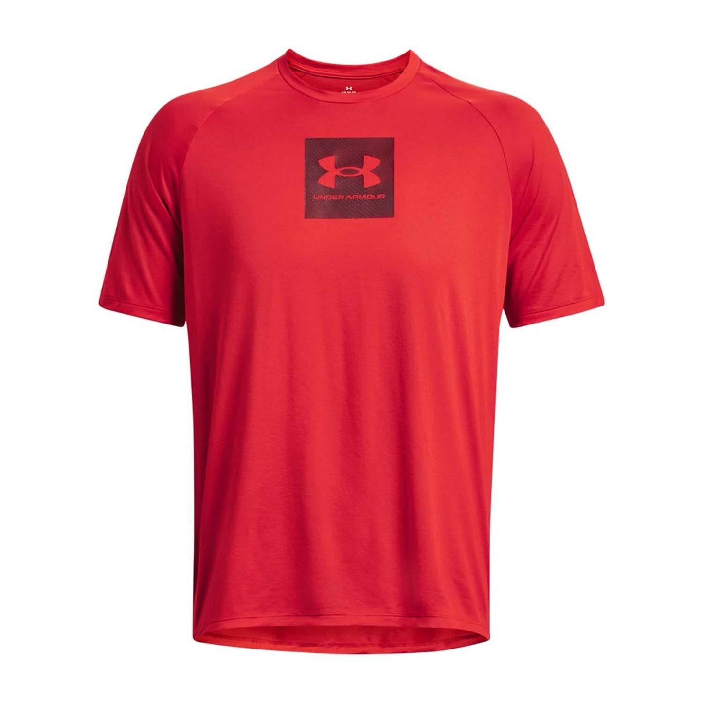 Red - Front - Under Armour Mens Tech Printed T-Shirt