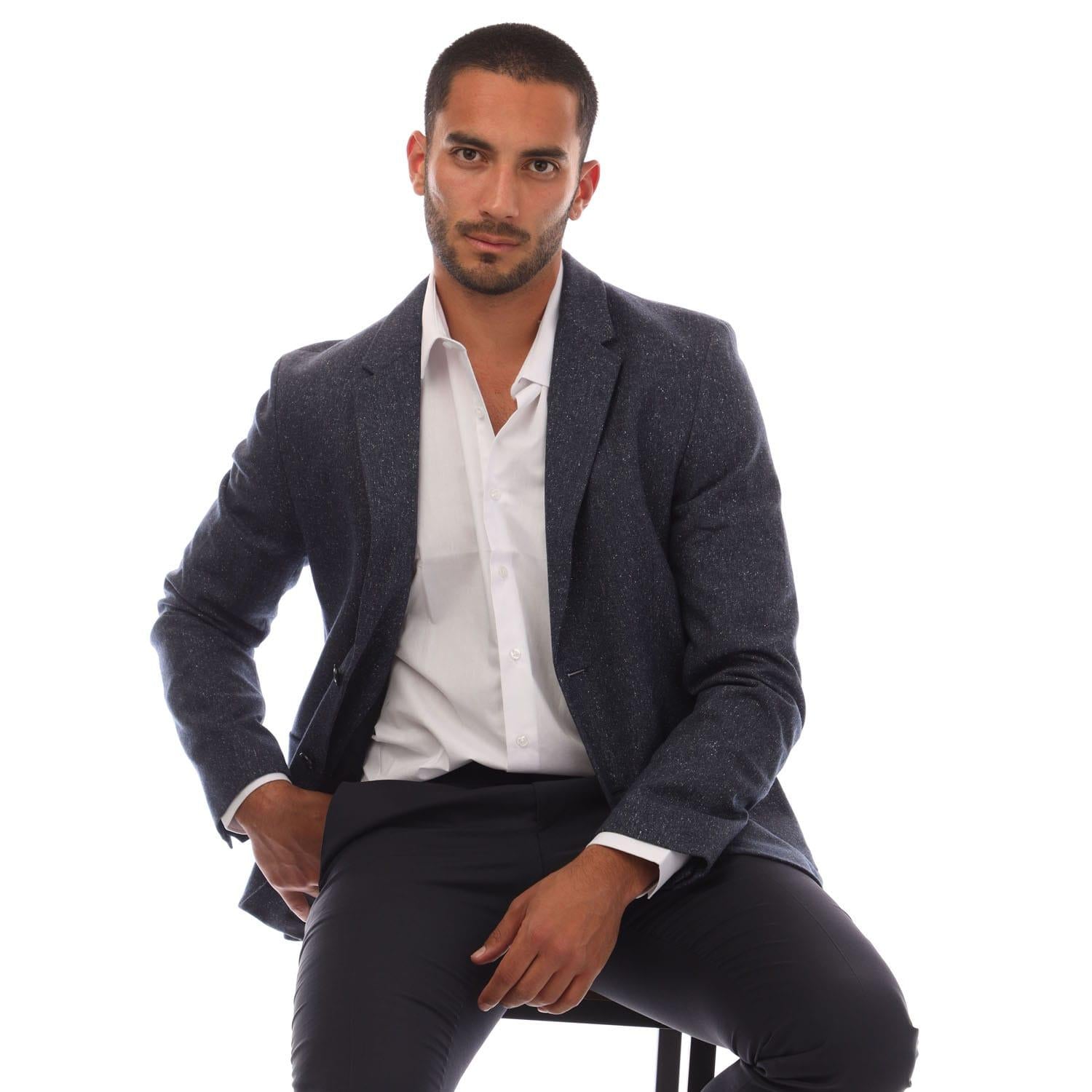 Dark Blue - Lifestyle - Hugo Boss Mens Areltu Blazer