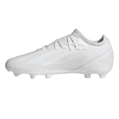White - Lifestyle - Adidas Childrens-Kids X Crazyfast.3 Firm Ground Football Boots