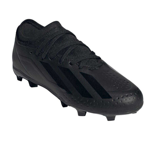 Core Black - Front - Adidas Childrens-Kids X Crazyfast.3 Firm Ground Football Boots