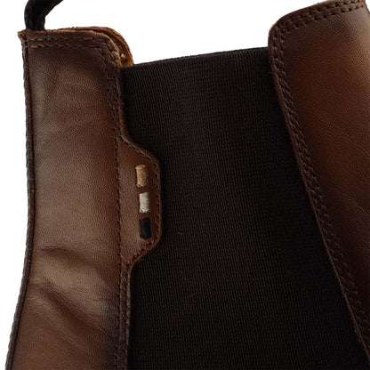 Brown - Pack Shot - Hugo Boss Mens Calev Leather Chelsea Boots